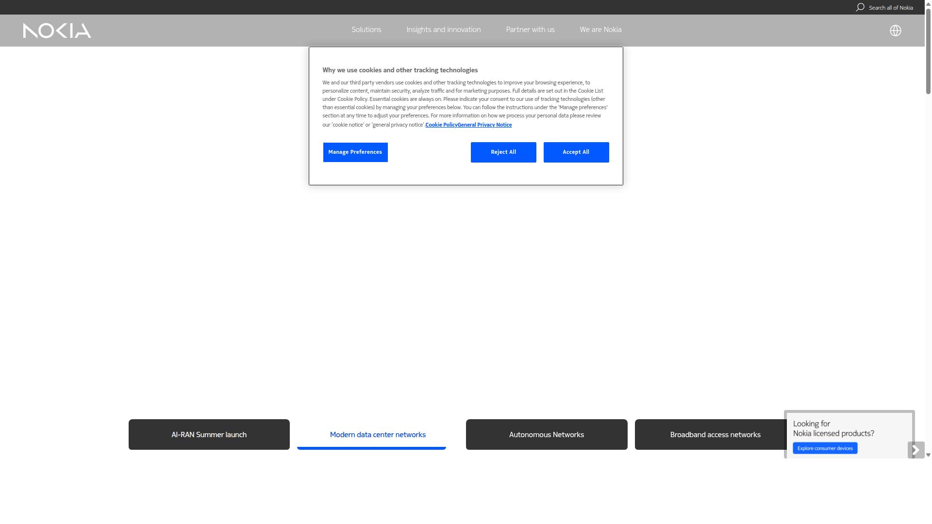 Nokia Corporation website